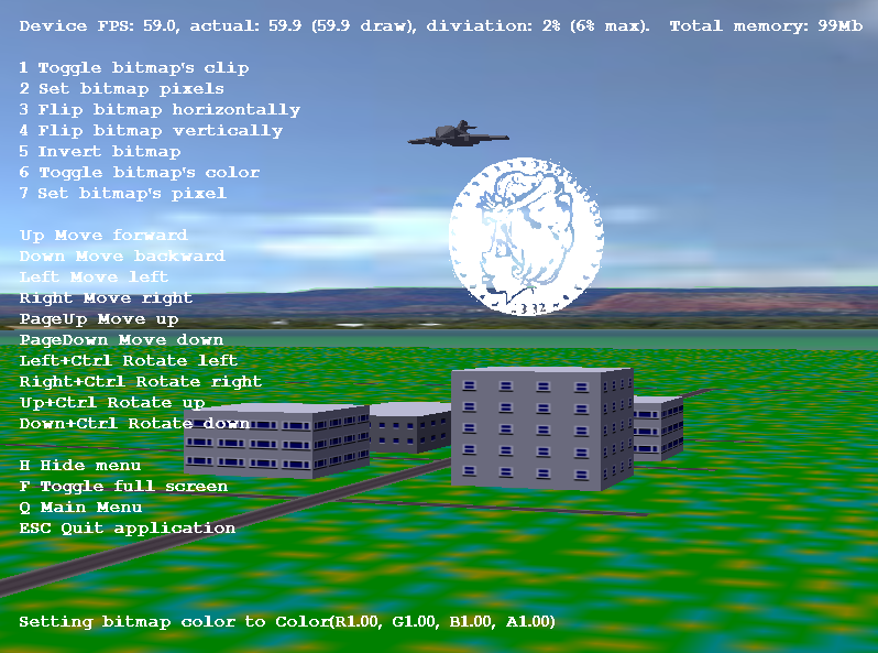 Bitmap Menu