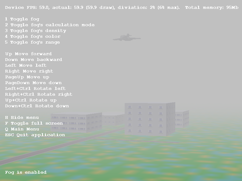 Fog Menu